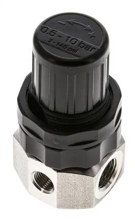 Pressure Regulator G1/4'' 320 l/min 0.5-10.0bar/7-145psi Stainless Steel