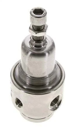 Pressure Regulator G3/8'' 700 l/min 0.5-8.0bar/7-116psi Stainless Steel Gases Liquids