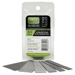 Grex P6/MP-STS 23-Gauge 304 Stainless Steel Pin Nail Multi Pack, 3/8" to 1-3/8", 3000 Pack