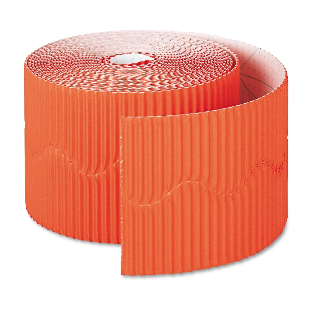 Pacon Bordette 2.25 in. x 50 ft. Decorative Border - Orange (1-Roll)