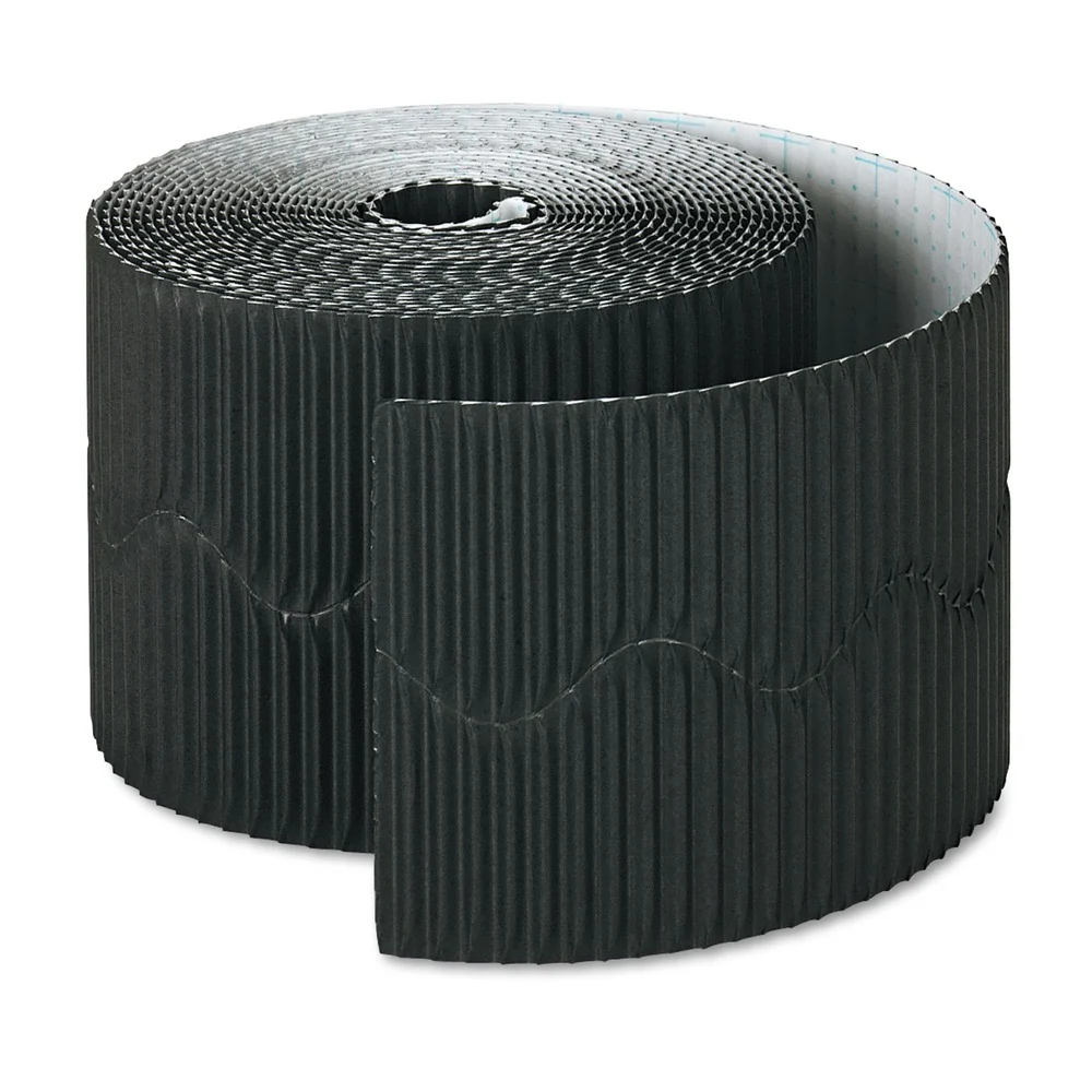 Pacon Bordette 2.25 in. x 50 ft. Decorative Border - Black (1-Roll)