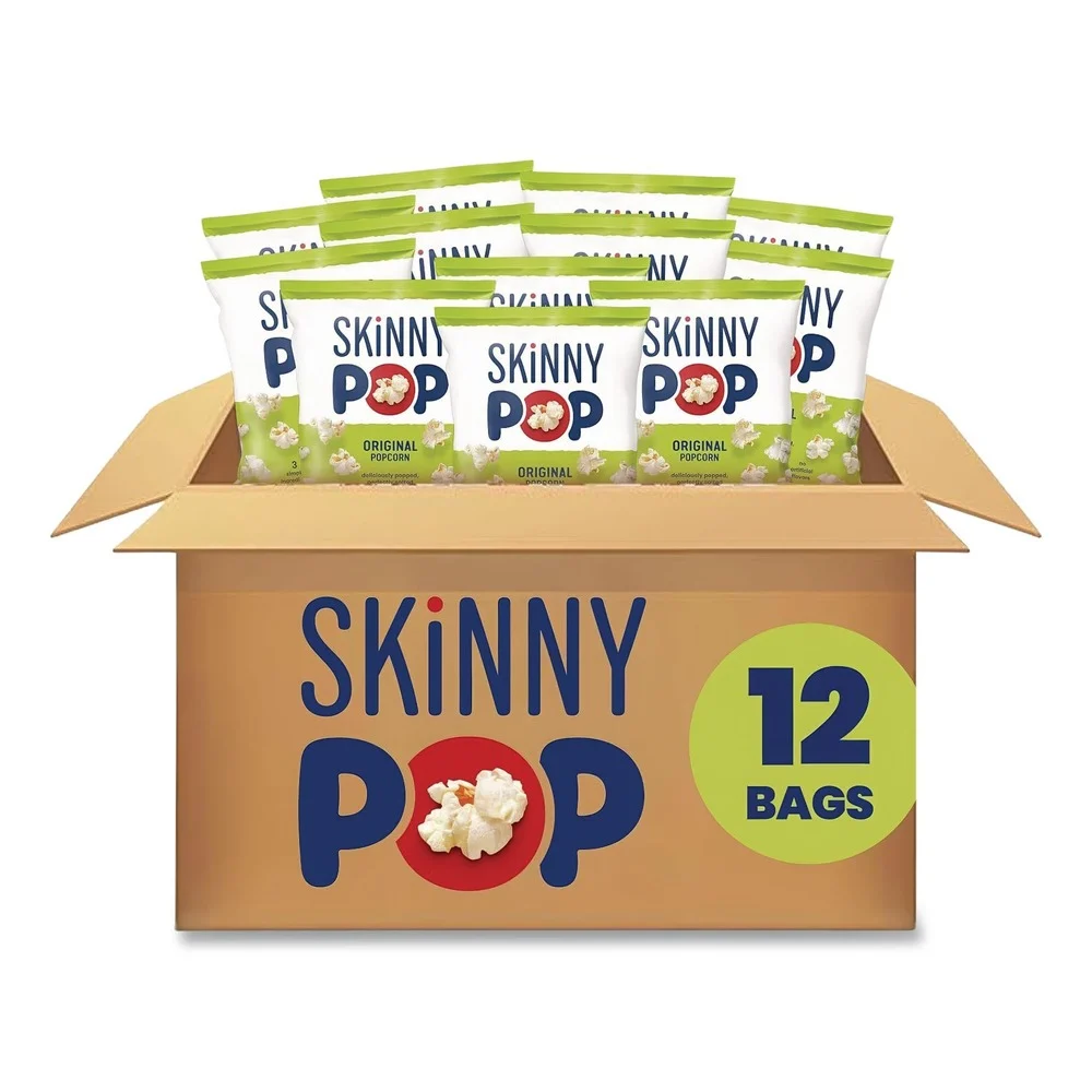 SkinnyPop SKP00408 1 oz Popcorn Bag - Original (12/Carton)