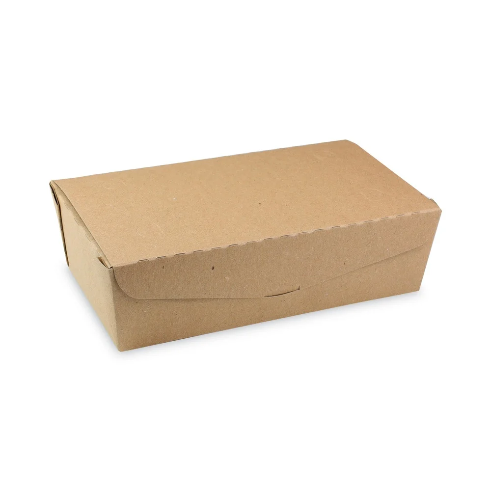 Pactiv Corp. EarthChoice OneBox 9 x 4.85 x 2.7 77 oz Paper Box - Kraft (162/Carton)