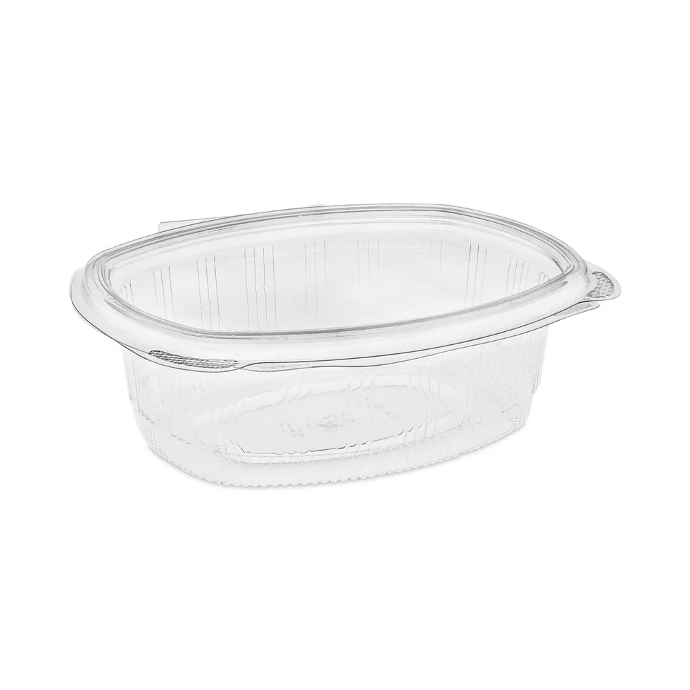 Pactiv Corp. EarthChoice 24 oz. Recycled PET Hinged Container - Clear (280/Carton)