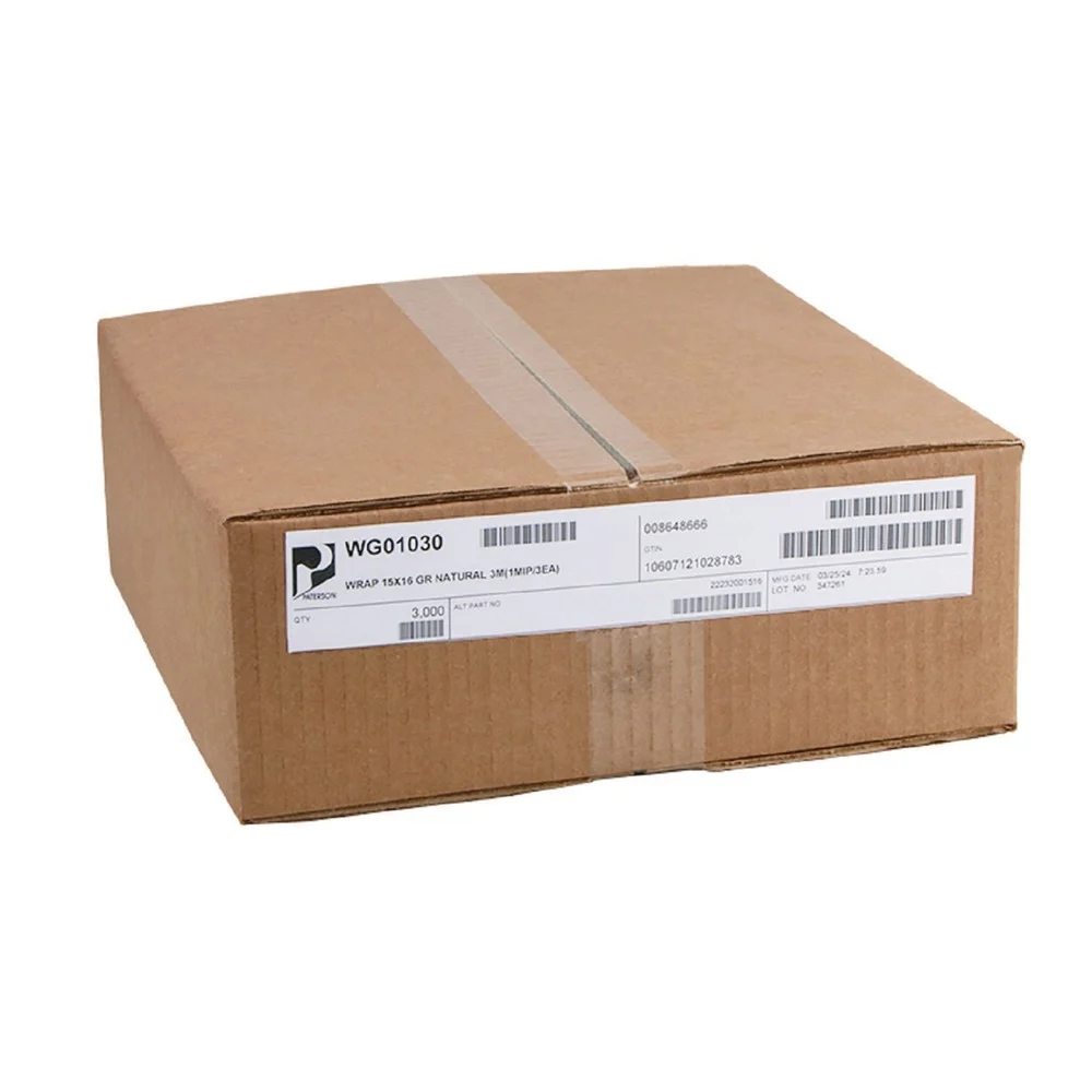 Paterson WG01030 15 in. x 16 in. Grease-Resistant Food Wrap - Natural (3000/Carton)