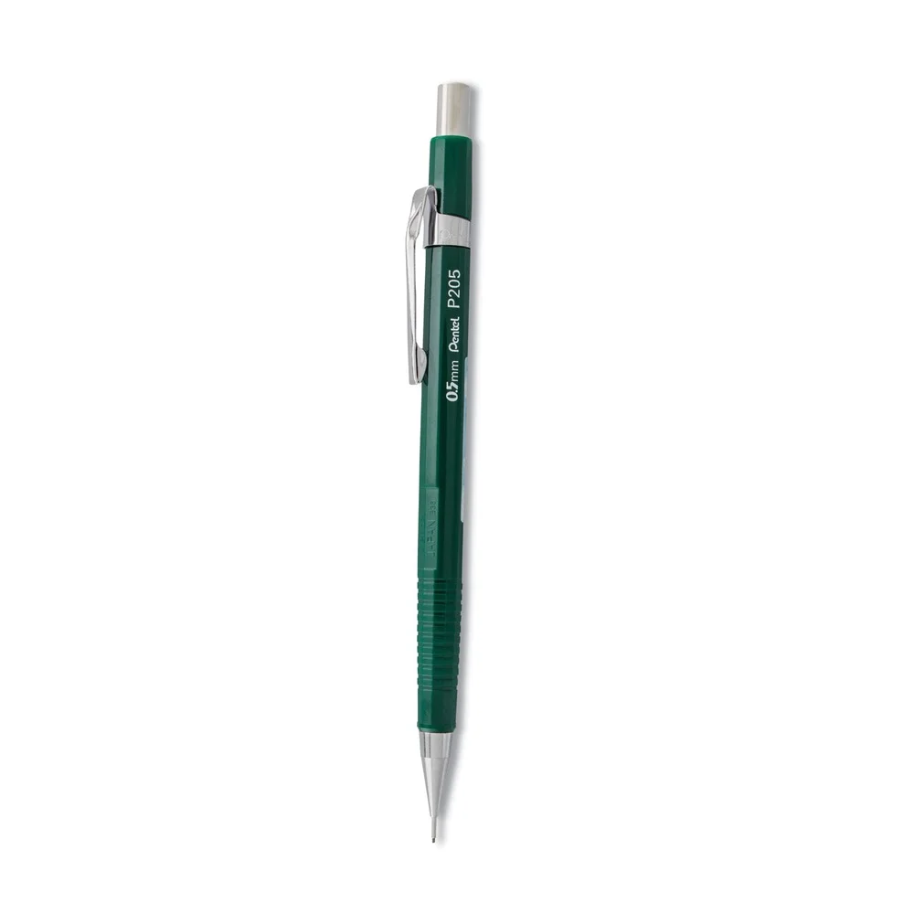 Pentel 0.5 mm HB (#2) Sharp Mechanical Pencil - Black Lead, Green Barrel