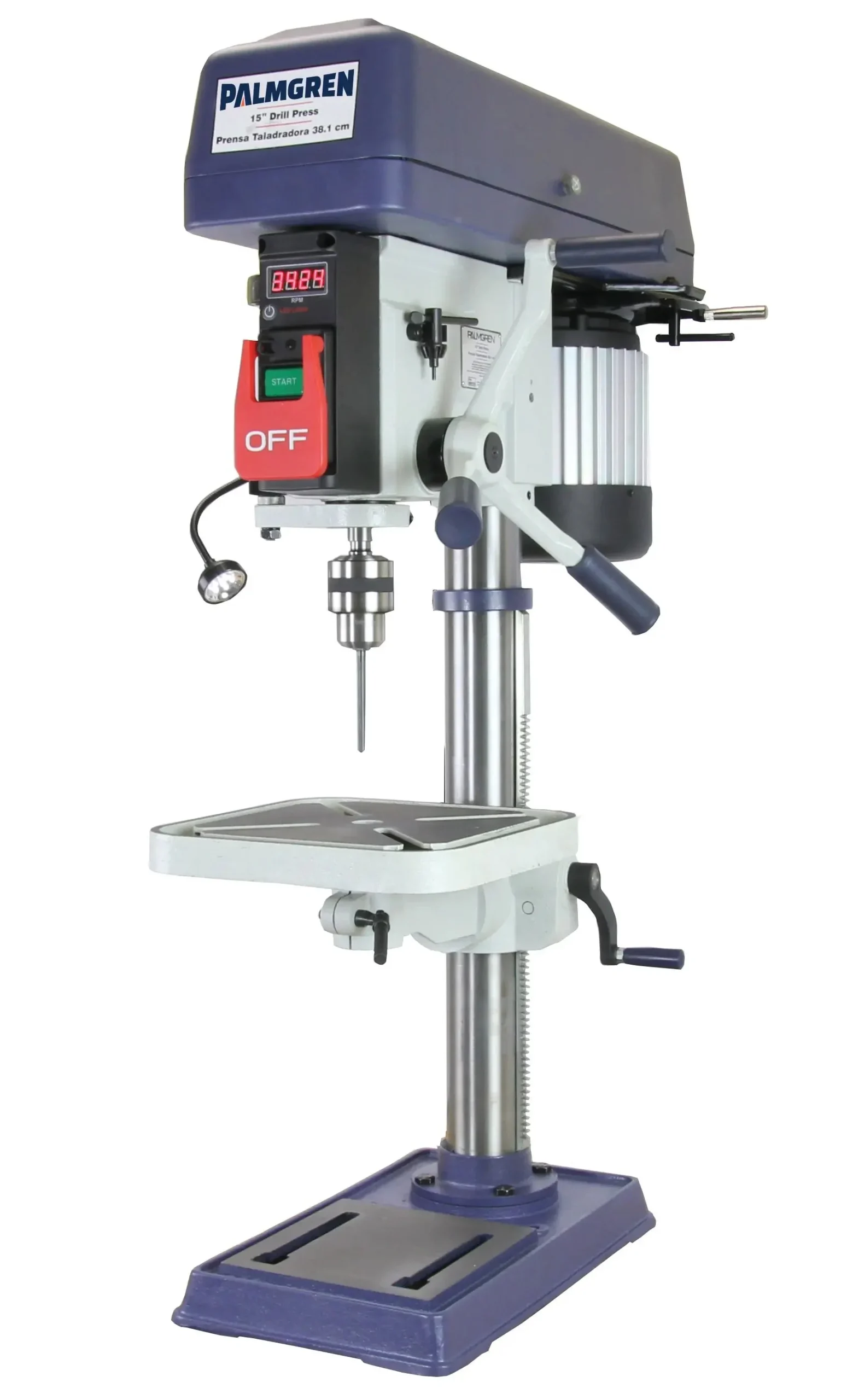 15" 16-Speed Benchtop Step Pulley Drill Press