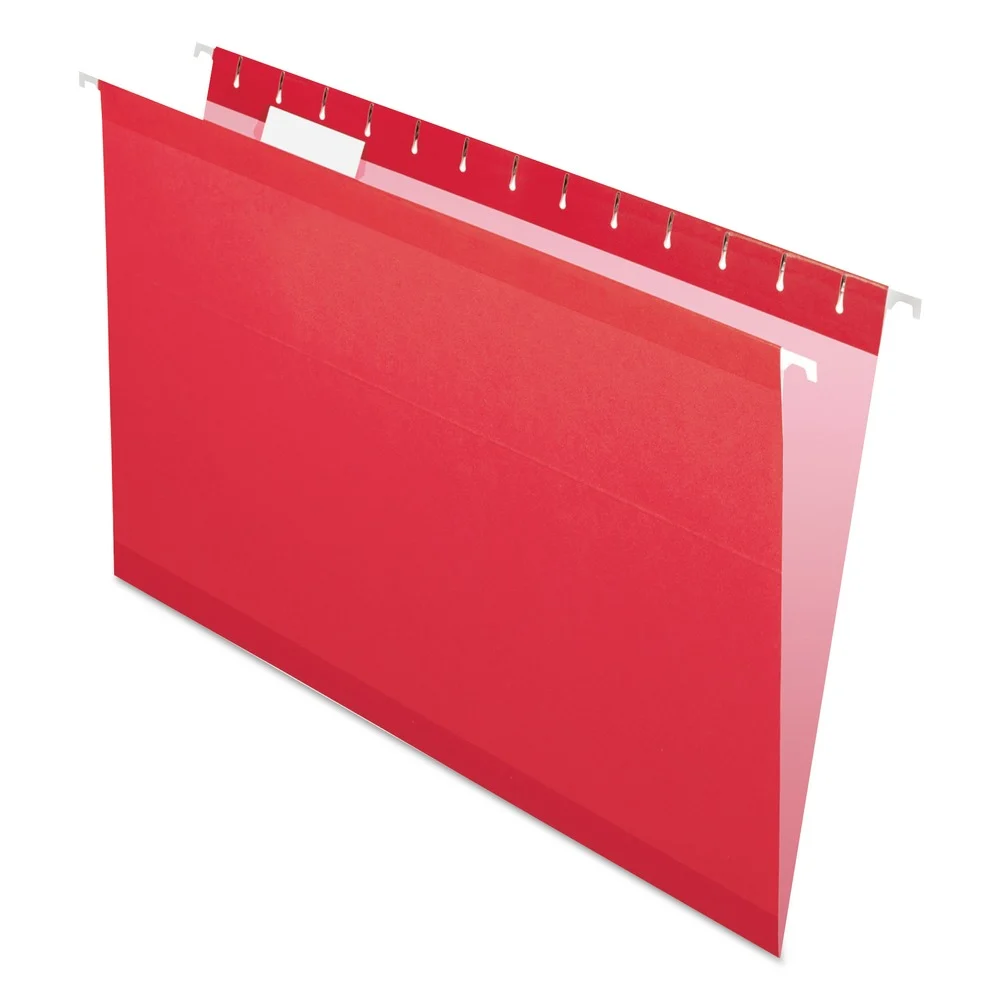 Pendaflex 1/5-Cut Tabs Legal Size Colored Reinforced Hanging Folders - Assorted Colors (25/Box)