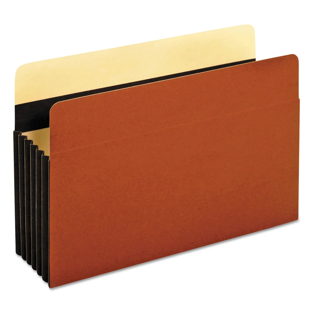 Pendaflex 5.25 in. Expansion Legal Size Heavy-Duty File Pockets - Redrope (10/Box)