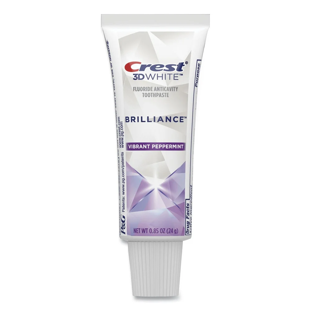 Crest 0.85 oz. Tube 3D White Brilliance Advanced Whitening and Stain Protection Toothpaste (72/Carton)