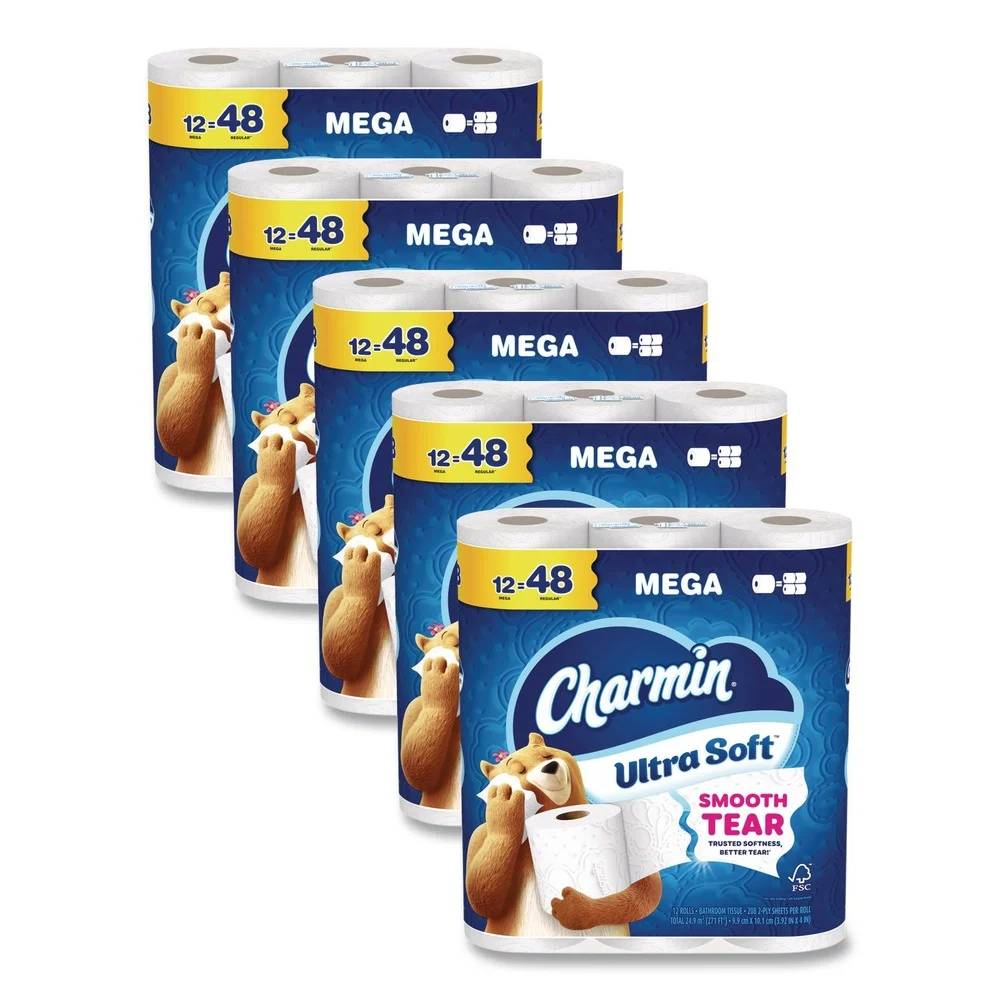 Charmin Ultra Soft 2-Ply Septic-Safe Bathroom Tissue - White (5/Carton)