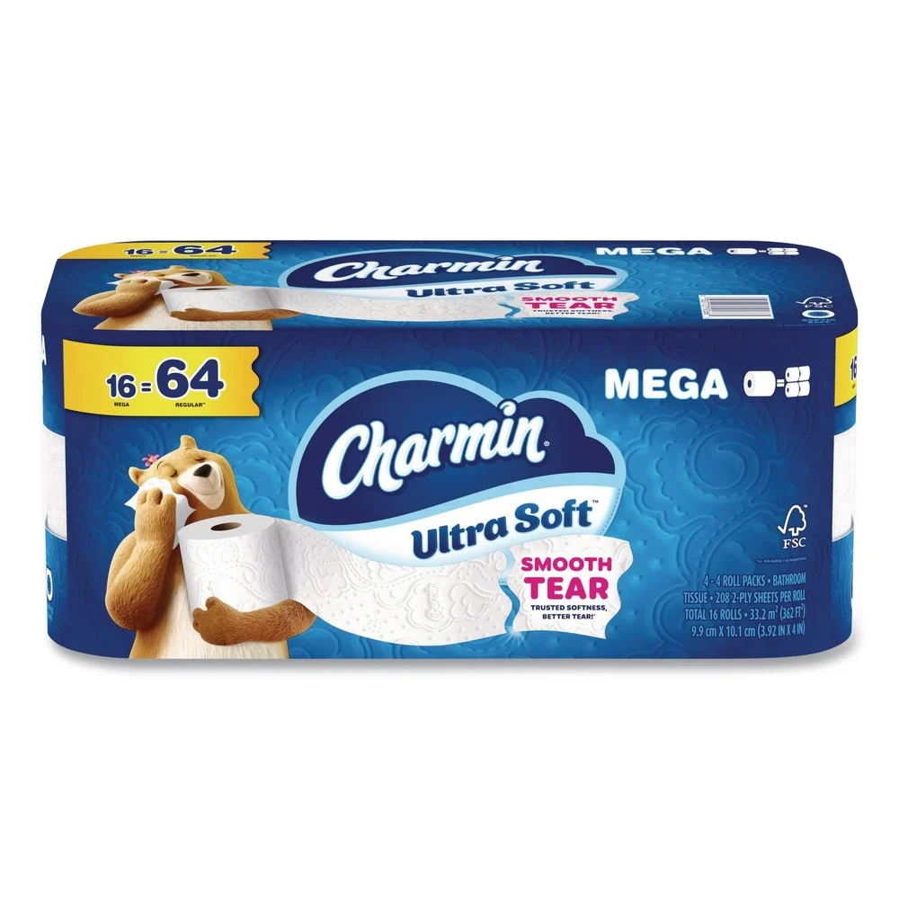 Charmin Ultra Soft 2-Ply Septic-Safe Bathroom Tissue - White (16/Carton)