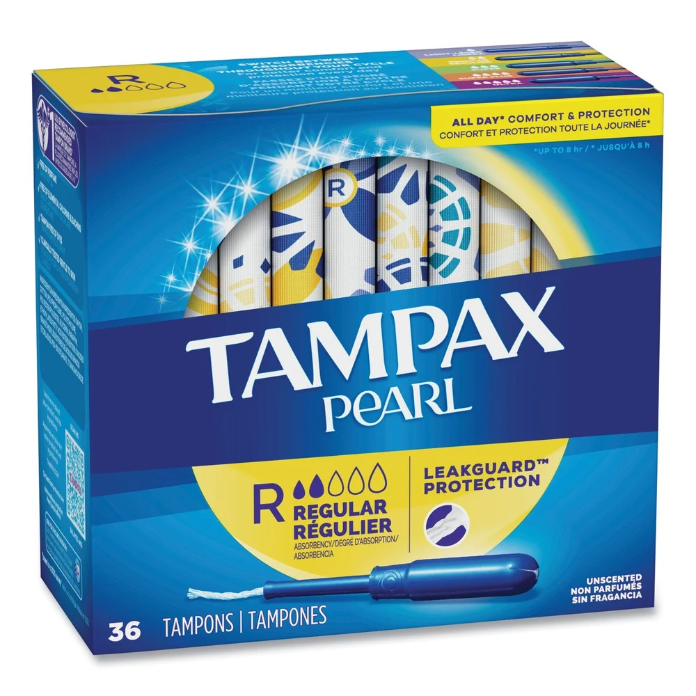 Tampax Regular Pearl Tampons (36/Box)