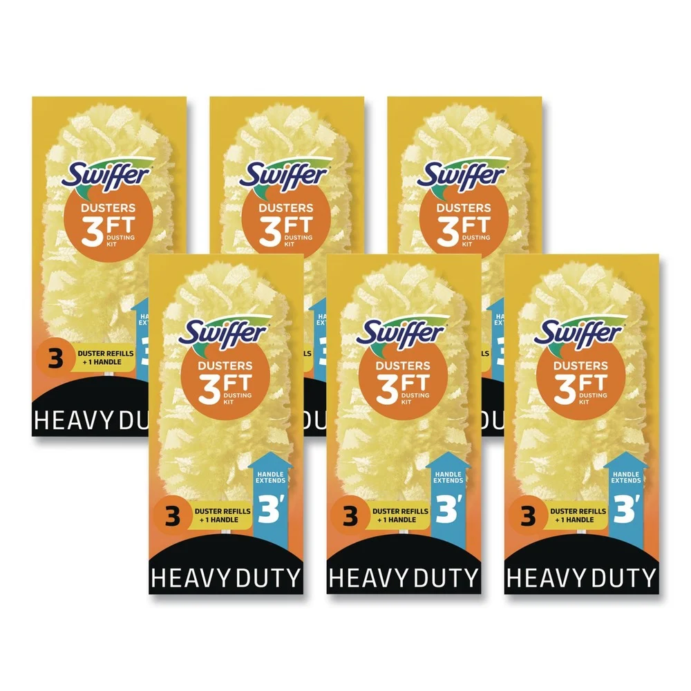 Swiffer Heavy Duty Dusters with 3 ft. Extendable Handle (6/Carton)