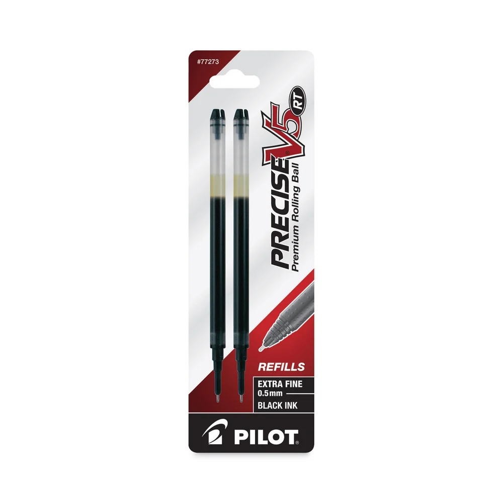 Pilot Pilot Extra-Fine Conical Tip Rollerball Pen Refill - Black Ink (2/Pack)