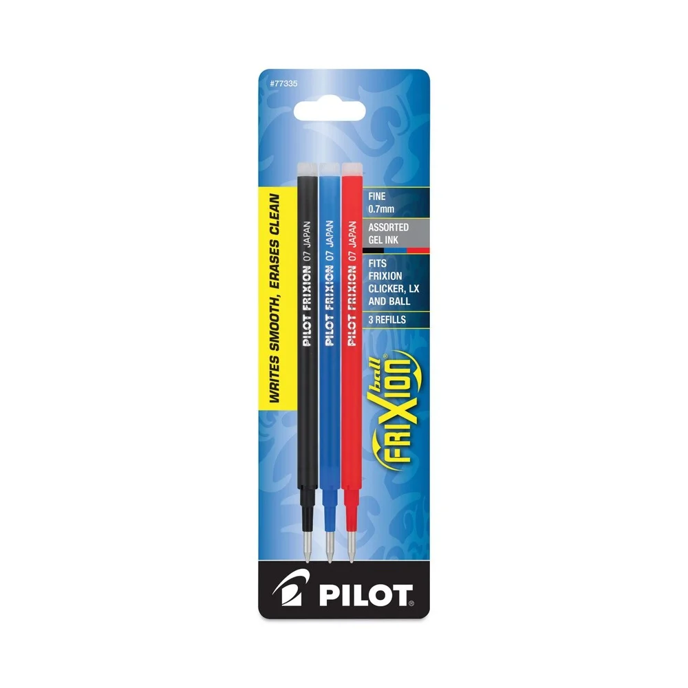 Pilot Pilot FriXion Fine Tip Ink Refill - Assorted Ink (3/Pack)