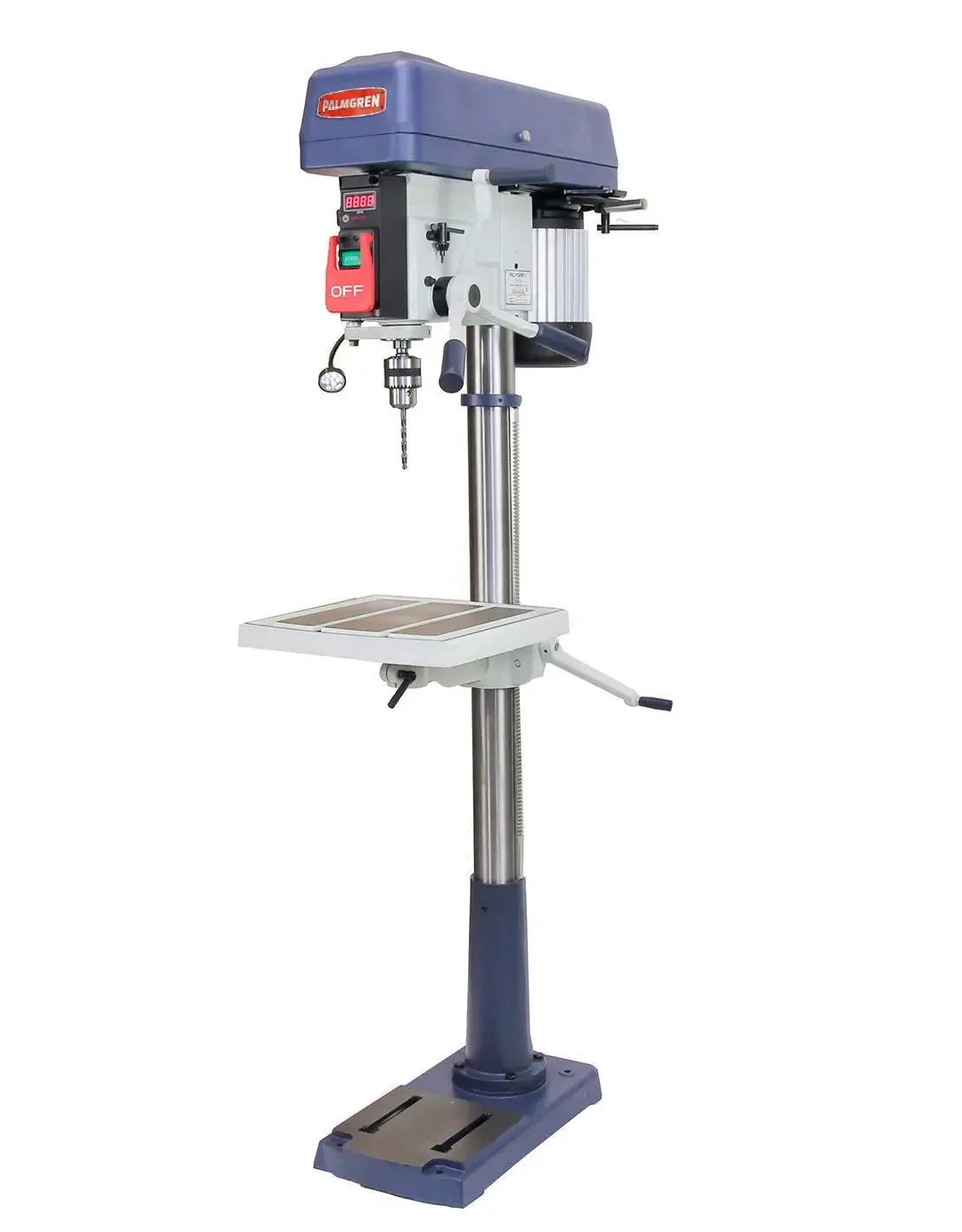 17" 16-Speed Floor Step Pulley Drill Press (240V 3 Phase)
