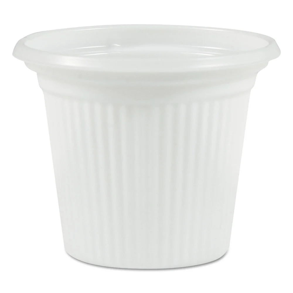 Plastifar 0.75 oz. Plastic Condiment Cups - Translucent (5000/Carton)