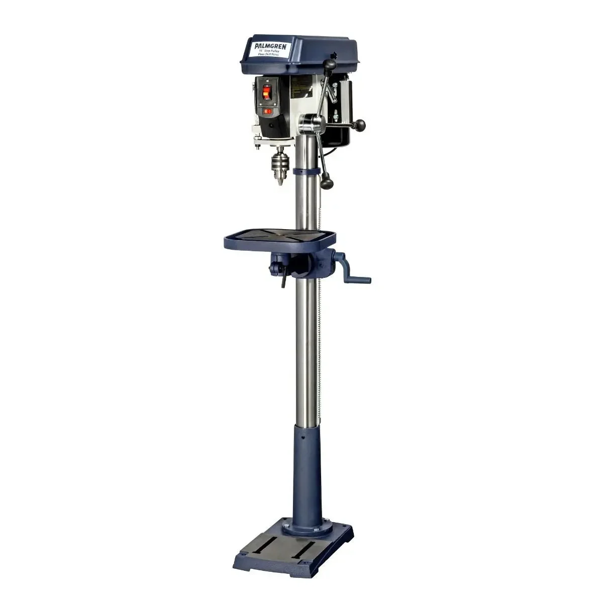 15" 16-Speed Floor Step Pulley Drill Press