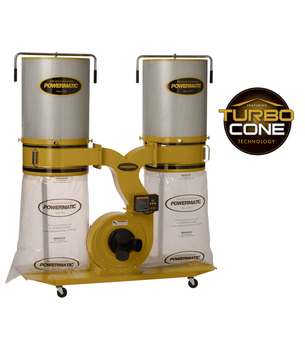 PM1900TX-CK1 Dust Collector, 3HP 1PH 230V, 2-Micron Canister Kit