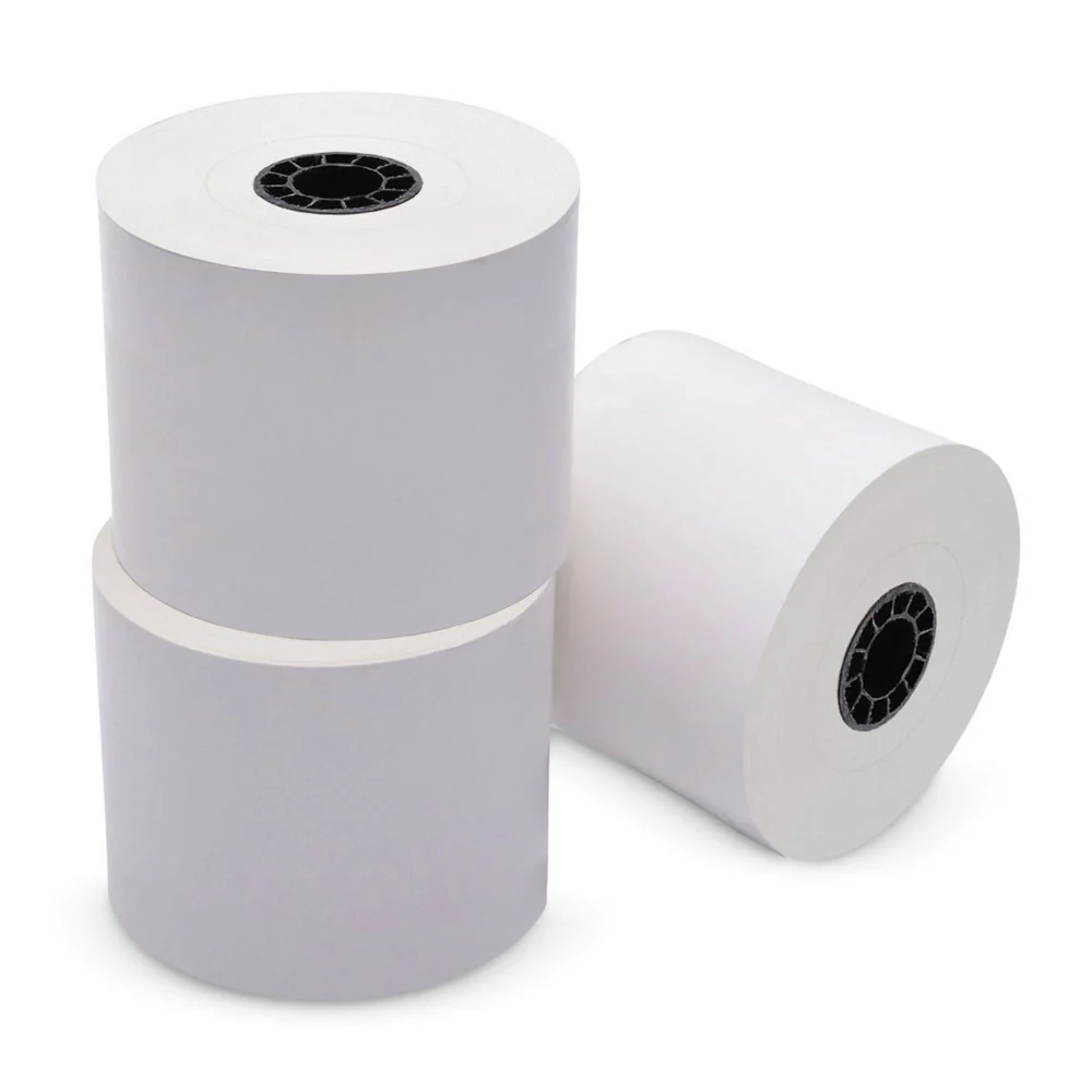 PM Company 3.15 in. x 270 ft. Sticky Media - White (12 Rolls/Carton)
