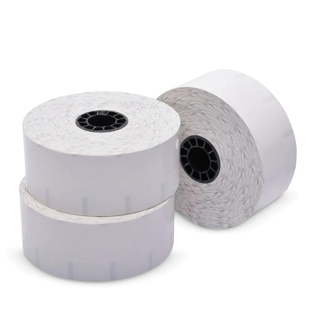 PM Company 3.15 in. x 350 ft. Sticky Media - White (12 Rolls/Carton)
