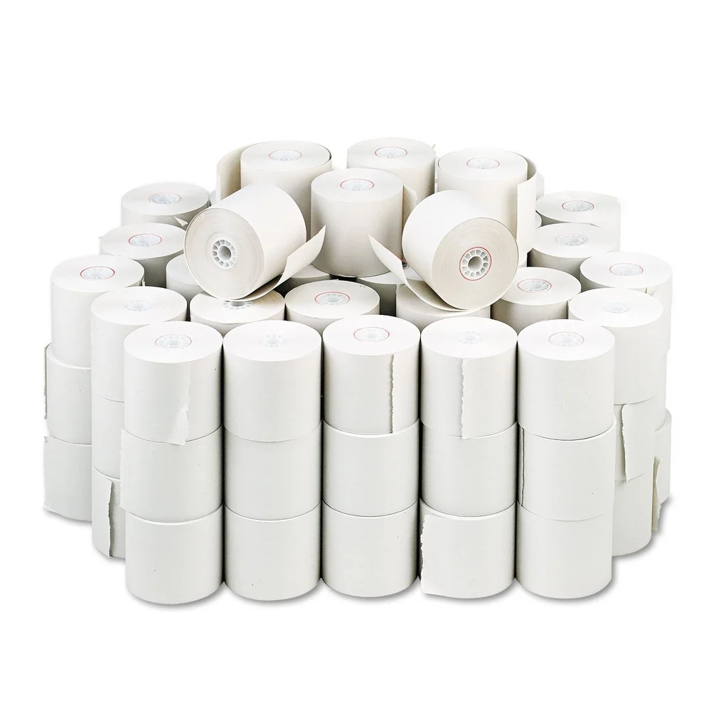 PM Company 2.25 in. x 150 ft. Impact Bond Paper Rolls - White (100/Carton)