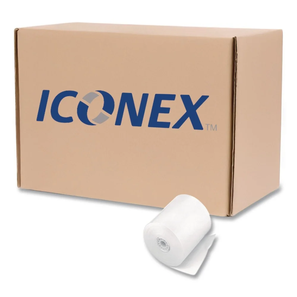 PM Company Direct Thermal Printing 0.45 in. Core 3.13 in. x 290 ft. Paper Rolls - White (50/Carton)