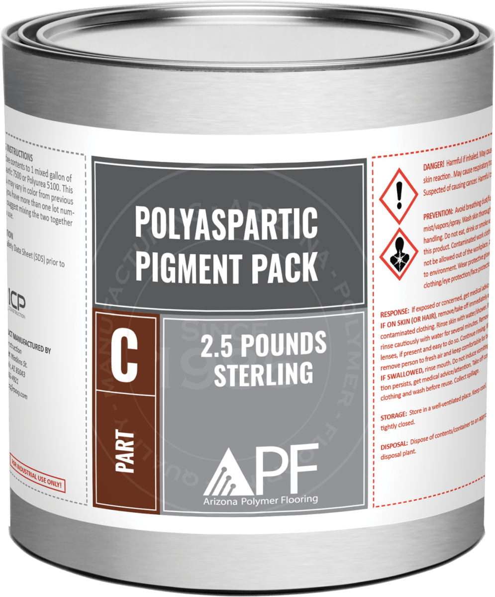 Polyaspartic Pigment Packs For 1 Gallon Kits