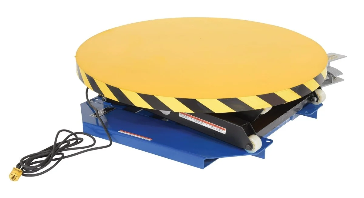 Powered Lift Table With Manual Rotation