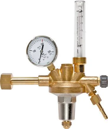 Argon 200 bar Bottle Regulator With 0 to 20 l/min Flow Setting Range