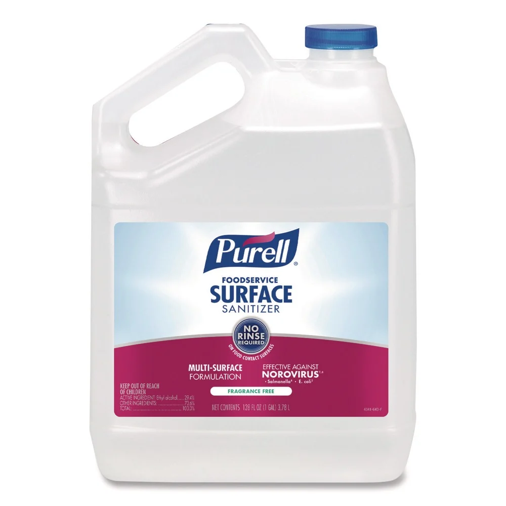 PURELL 1 Gallon Bottle Foodservice Surface Sanitizer - Fragrance-Free