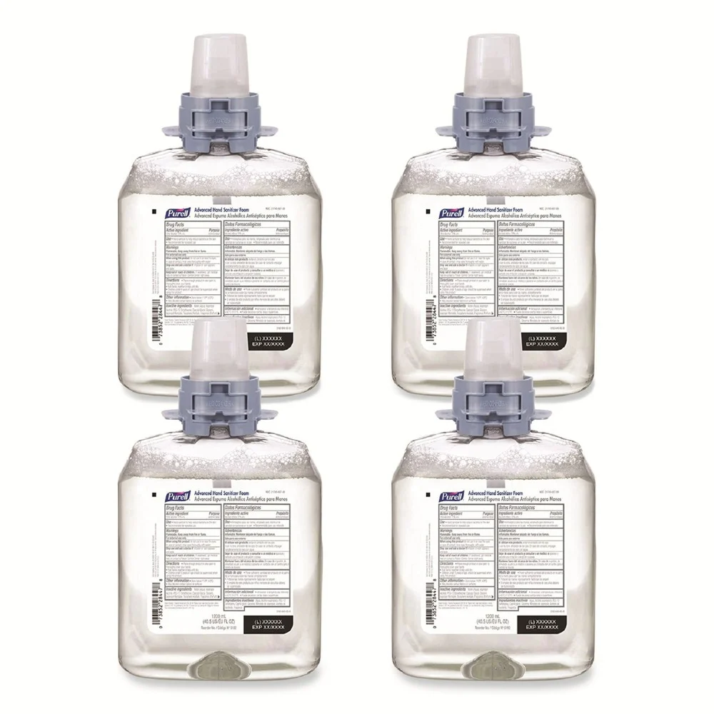 PURELL 1200 ml Advanced Hand Sanitizer Foam For CS4 and FMX-12 Dispensers - Unscented (4/Carton)
