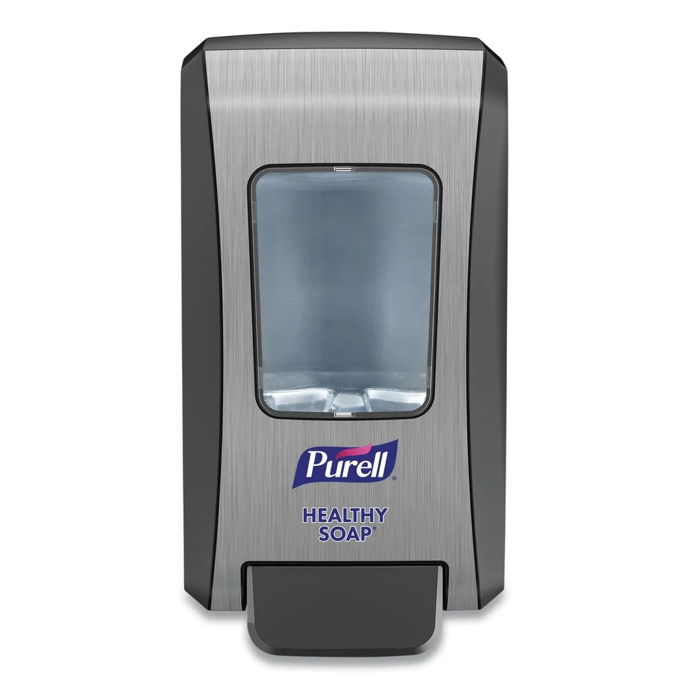 PURELL 5234-06 FMX-20 6.5 in. x 4.65 in. x 11.86 in. 2,000 mL Soap Push-Style Dispenser - Graphite/Chrome (6/Carton)