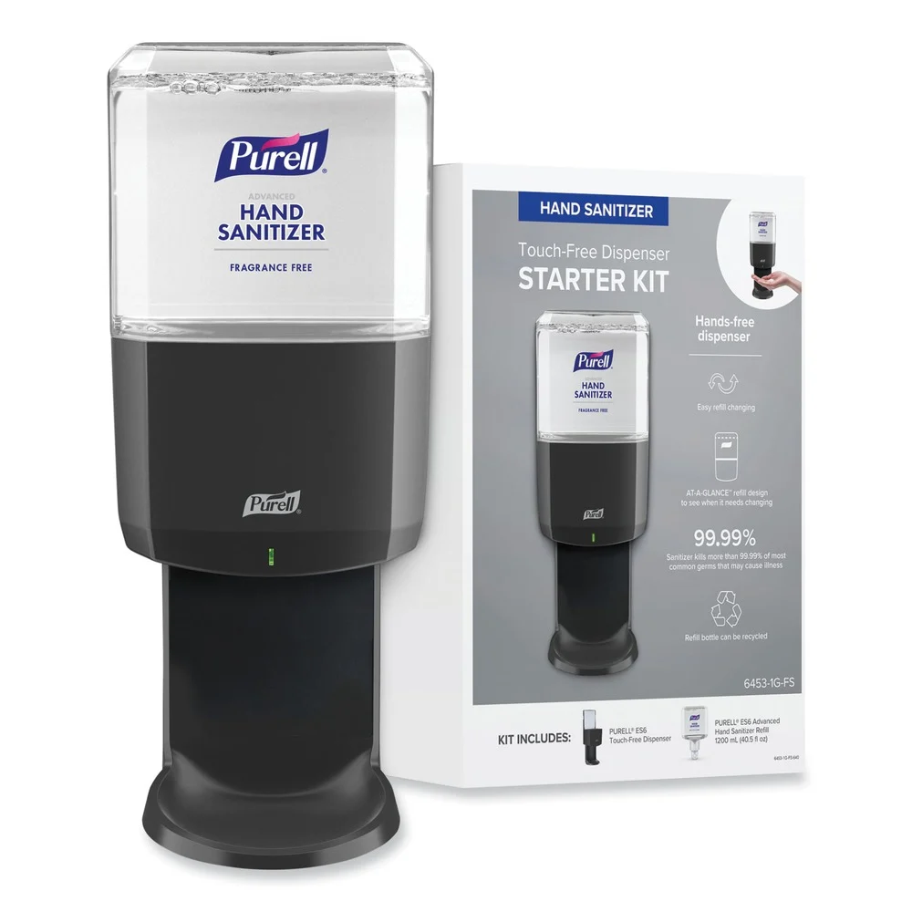 PURELL 6453-1G-FS 1,200 mL Advanced Hand Sanitizer Foam ES6 Starter Kit - Graphite (1-Kit)