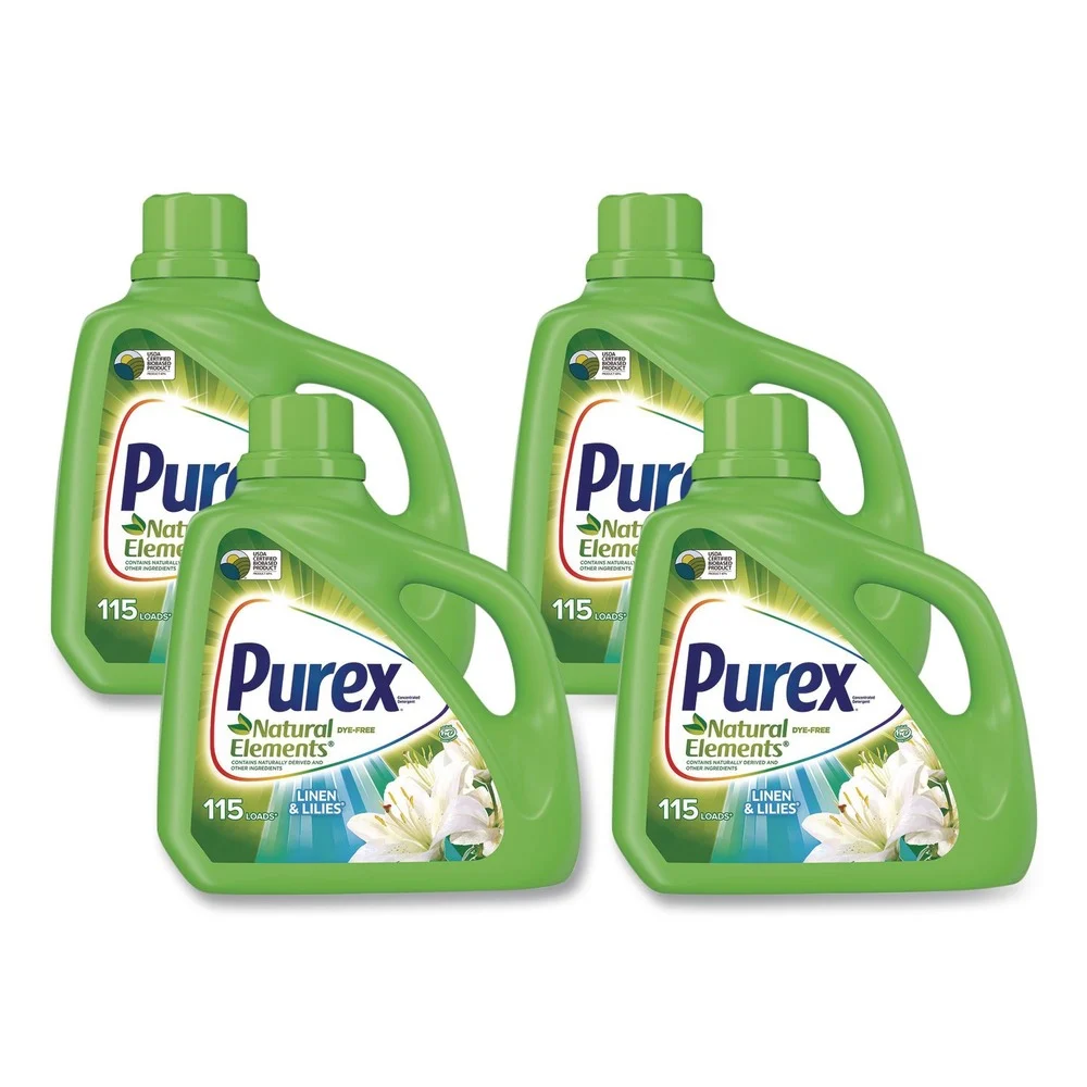 Purex 150 oz. Bottle Linen and Lilies Ultra Natural Elements He Liquid Detergent (4/Carton)
