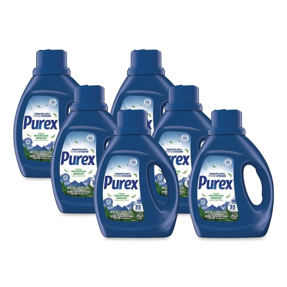 Purex 40 oz 35 Loads Liquid Laundry Detergent - Mountain Breeze (6/Carton)