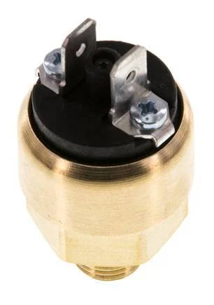 0.3 to 2bar NC Brass Pressure Switch G1/8'' 42VAC/DC Flat Connector