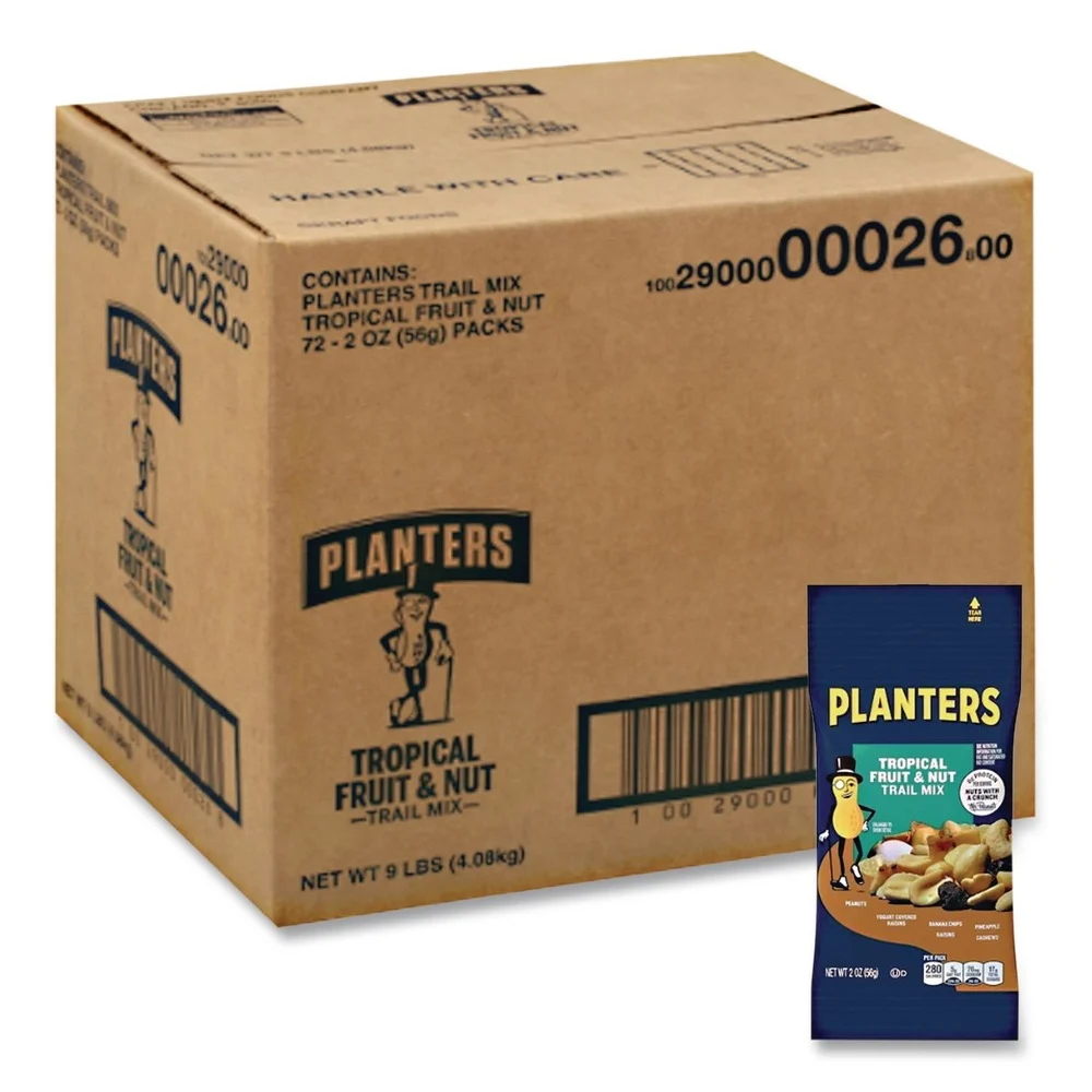 Planters GEN00260 2 oz.Bag Tropical Fruit and Nut Trail Mix (72/Carton)