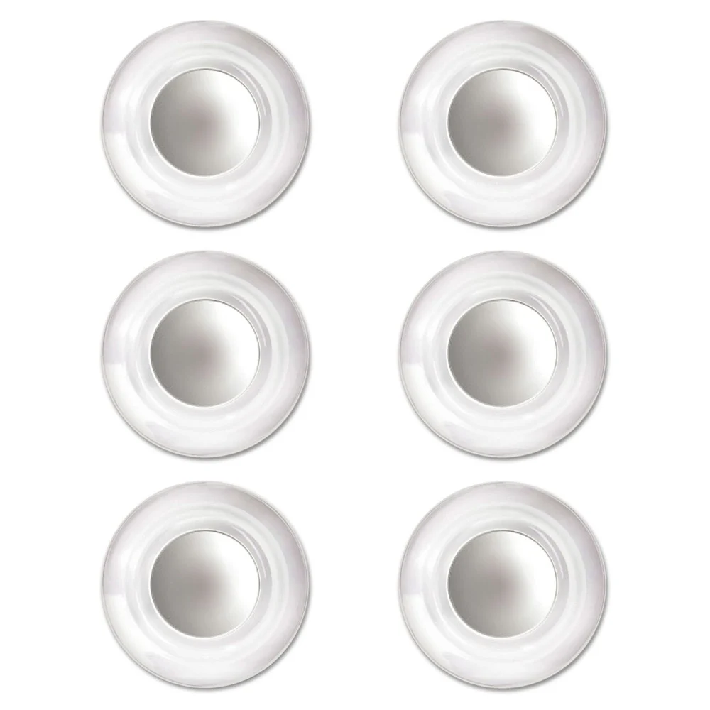 Quartet 0.45 in. Diameter Glass Magnets - Large/Clear (6/Pack)