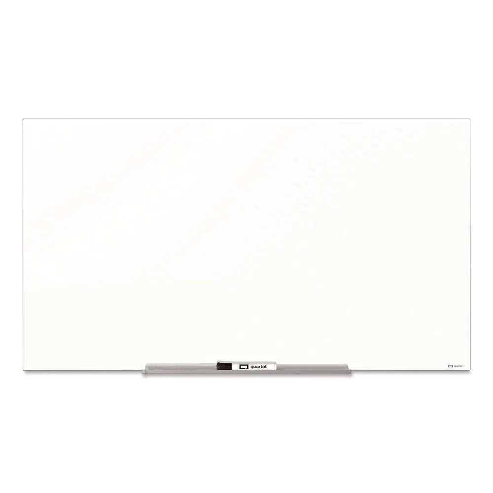 Quartet InvisaMount 85 x 48 Magnetic Glass Marker Board - White Surface