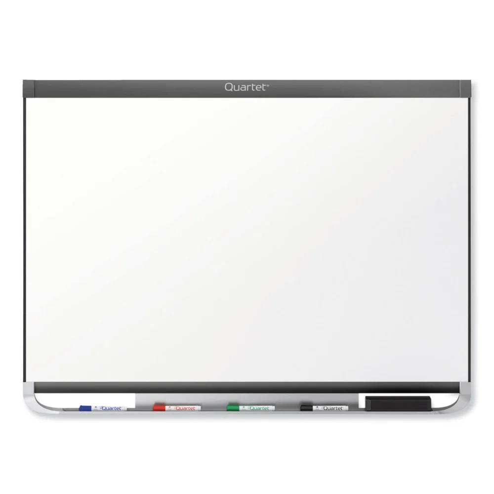 Quartet Prestige 2 DuraMax 96 in. x 48 in. Magnetic Porcelain Whiteboard - Graphite Frame