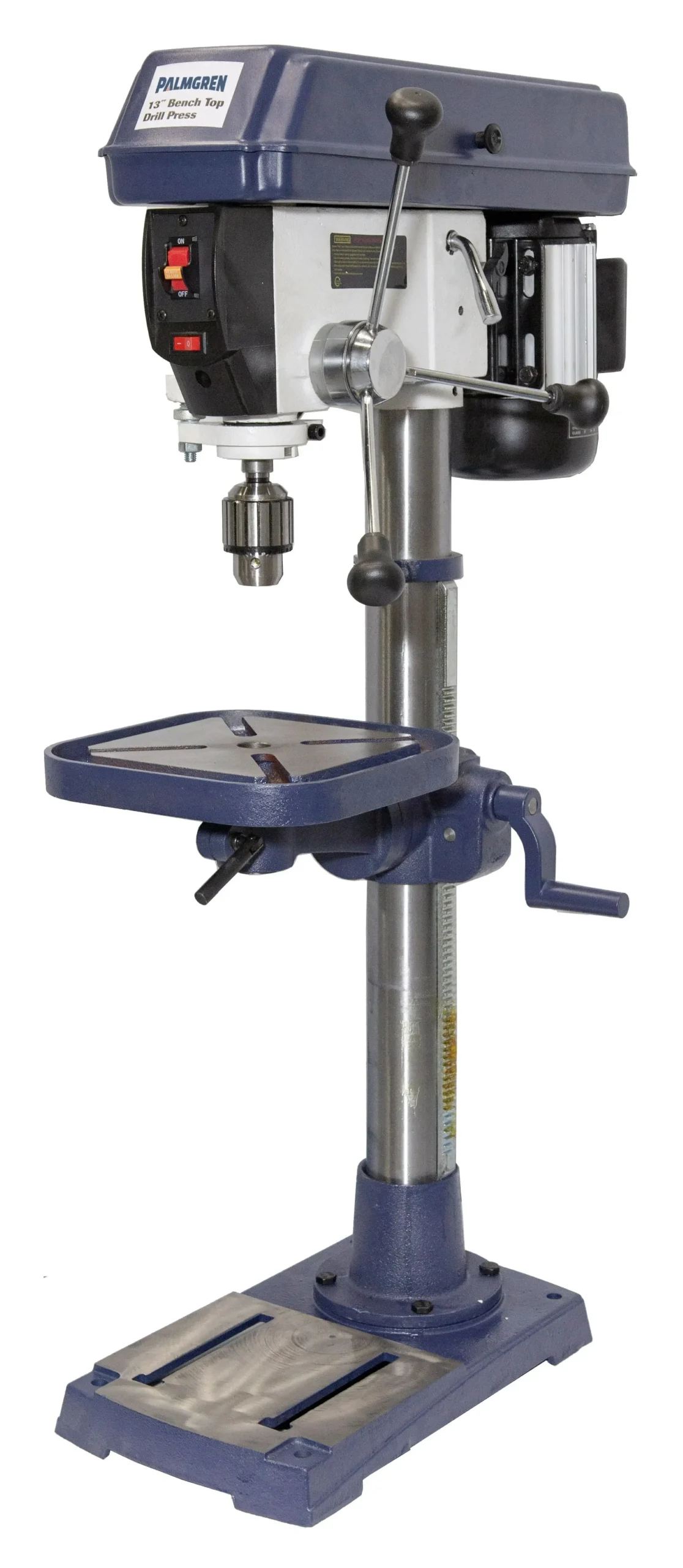 13" 16-Speed Benchtop Step Pulley Drill Press