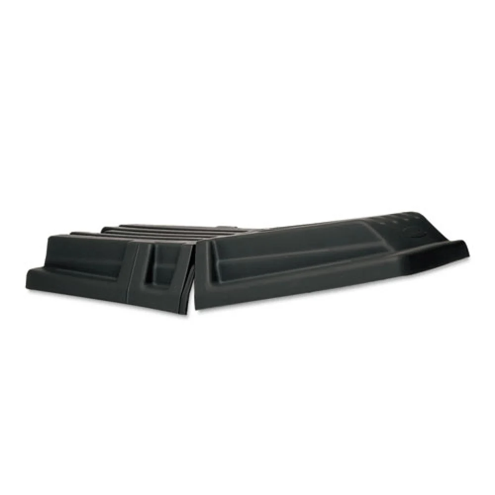 Rubbermaid Commercial Hinged Dome 34.14 in. x 69.66 in. x 8.4 in. Tilt Truck Lid - Black