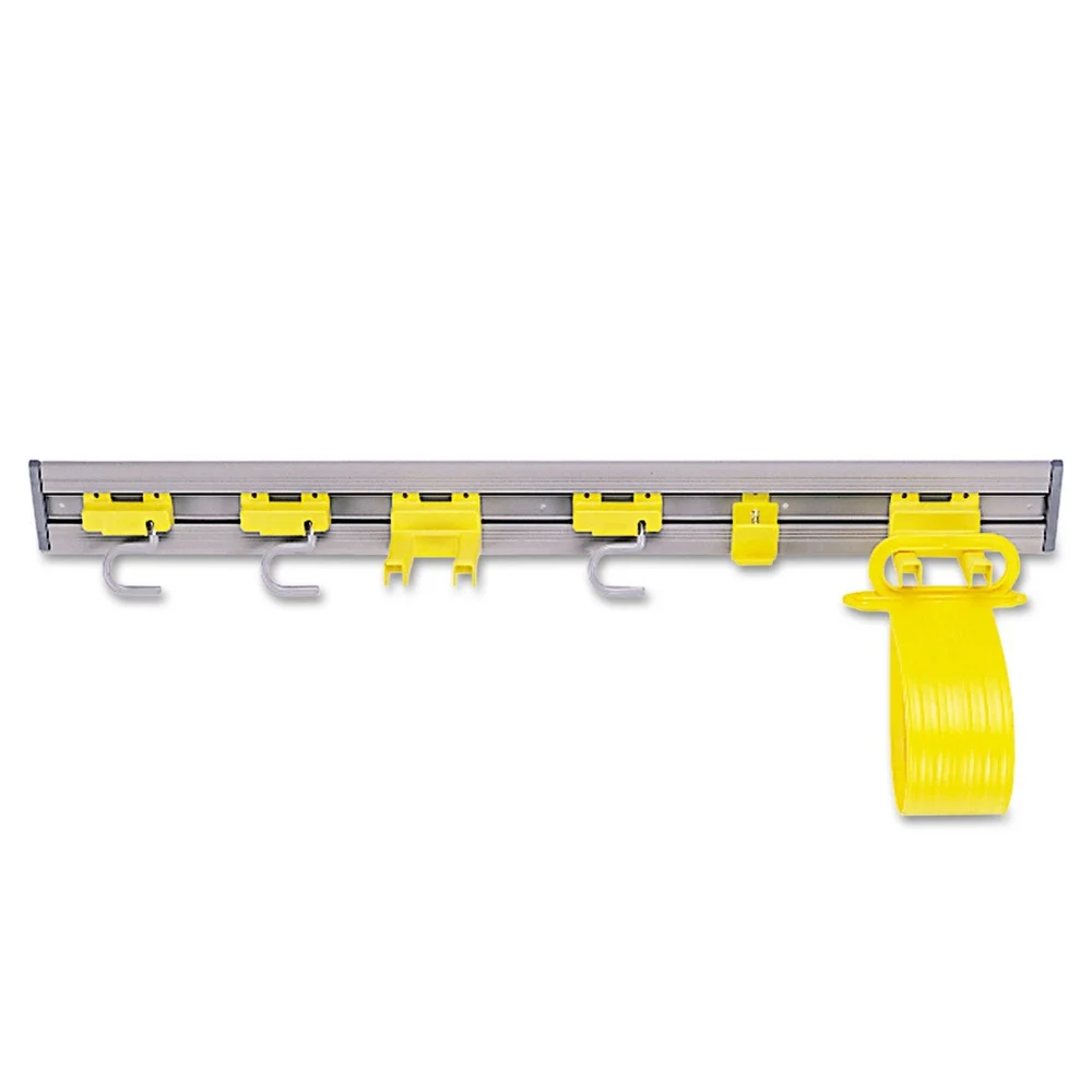 Rubbermaid Commercial 34 in. x 3.25 in. x 4.25 in. Closet Organizer/Tool Holder - Gray