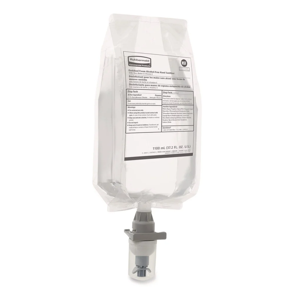 Rubbermaid Commercial 1,100 milliliter Auto Foam Refill Antibacterial Hand Soap - Fragrance Free (4/Carton)