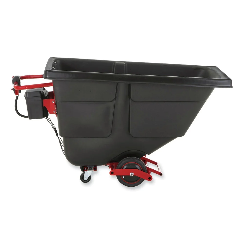 Rubbermaid Commercial 202 gal 1000 lb Capacity Plastic Motorized Roto Tilt Truck - Black