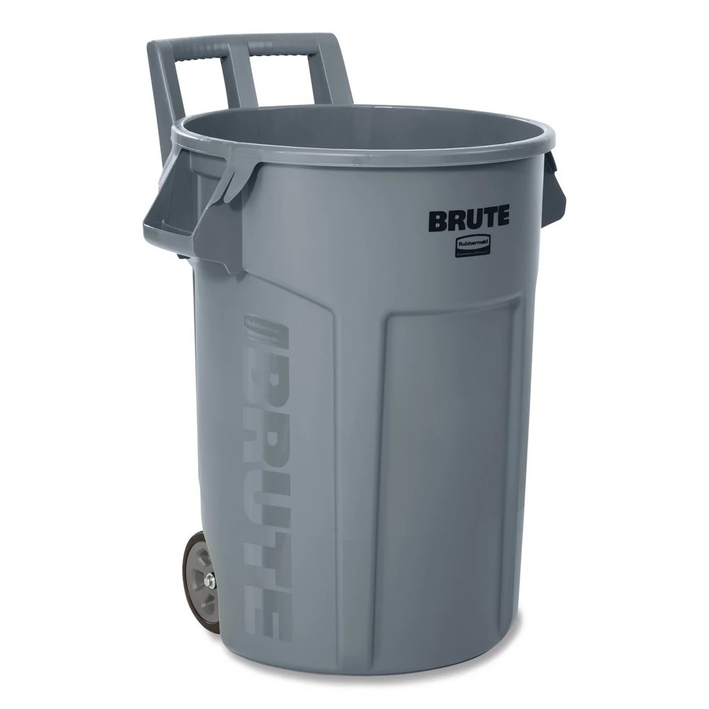 Rubbermaid Commercial BRUTE 32 gal Plastic Vented Wheeled Container - Gray