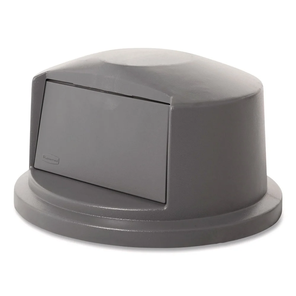 Rubbermaid Commercial 22.75 in. x 12.25 in. BRUTE Dome Top Swing Door Lid for 32 gal. Waste Containers - Gray