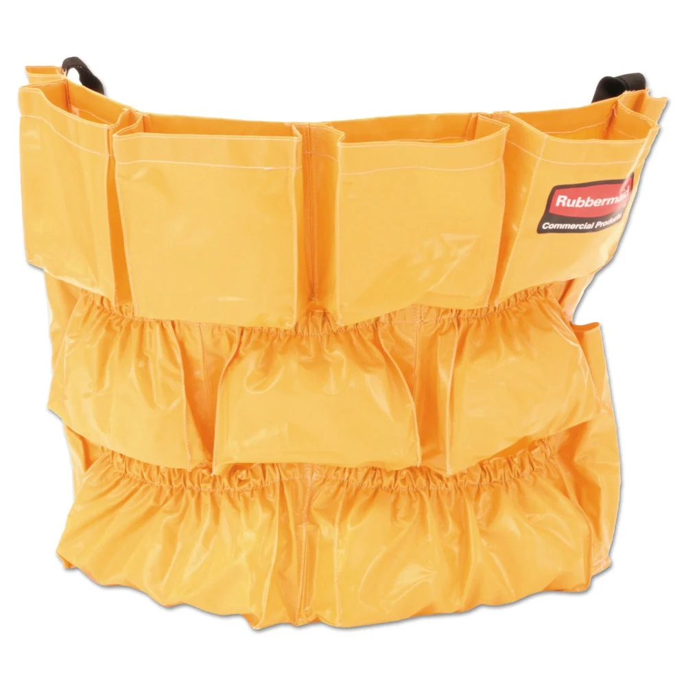 Rubbermaid Commercial 12-Compartment Brute Caddy Bag - Yellow